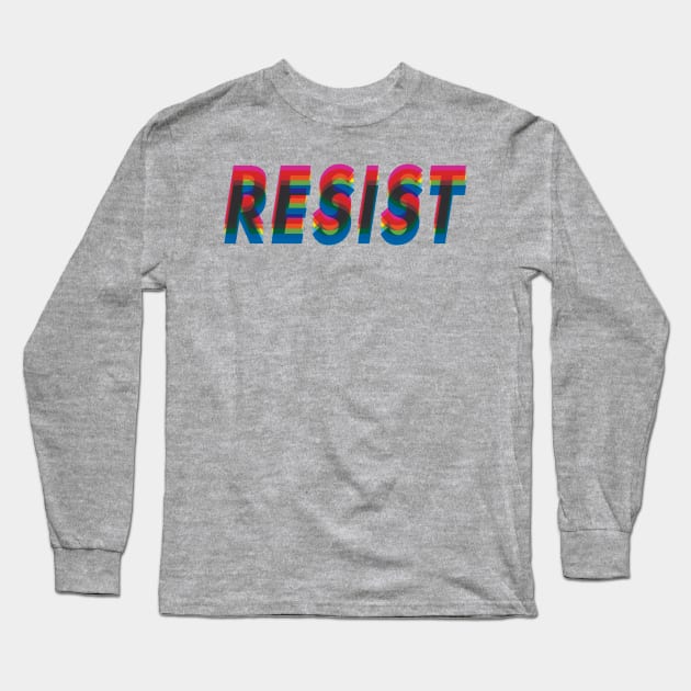 Resist Long Sleeve T-Shirt by Midnight Run Studio
